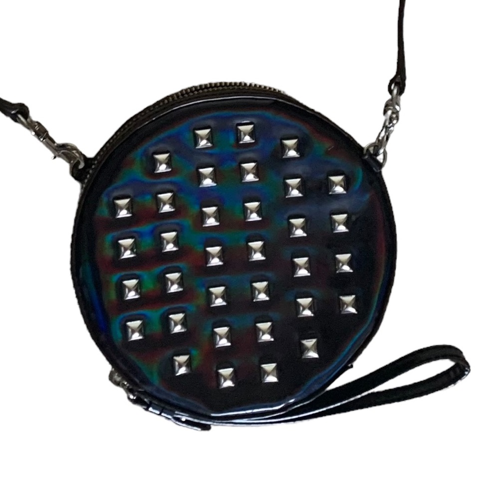 Rebecca Minkoff Hologram Round Studded Crossbody Bag